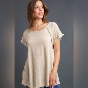 Umgee linen bohemian top size S